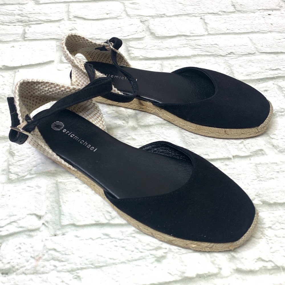 Eric Michael ankle strap espadrille flats/sandals. 8. Made in Spain